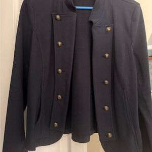 Tommy Hilfiger Blue Women's Blazer with Gold Buttons